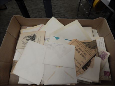 Flat Of Vintage Paper Items