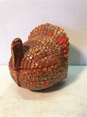 Vintage Ceramic Turkey Candy Dish