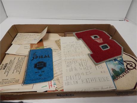 Flat Of Vintage Items