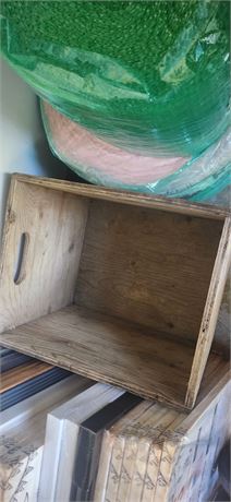 Large wooden box