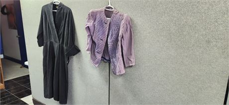 B.H.Wragge Coat & Vintage Purple Shirt