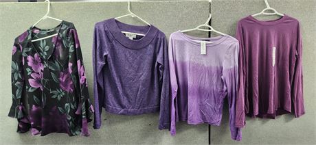 Sanoma & Molly Maxi & Judith Hart Shirts. Size Large & Impression Shirt, Size M.