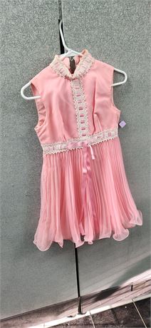 Vintage Pink Dress. Size 7