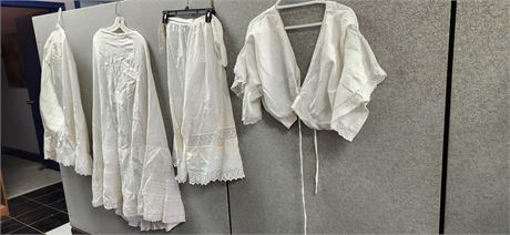 Vintage Lightweight White Skirts & Vintage White Shirt