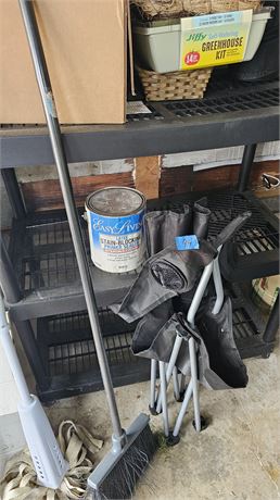 Screws, mouse traps, broom misc.