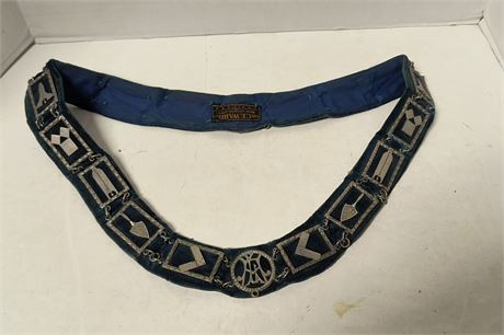 Masonic Blue Lodge Officer Chain Collar