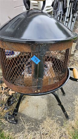 Portable fire pit and hose