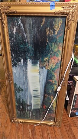 Light up waterfall picture