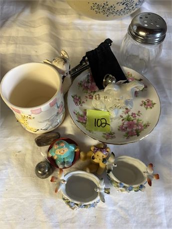 Misc Lot, Mug, Decor, Plate (Bowls 101 NOT Included)