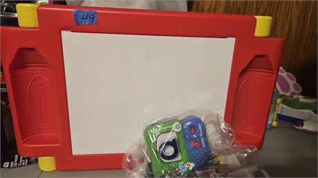 Child's coloring tray, leapfrog fridge phonics