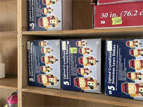 Snowman Light Stakes (4 Boxes)