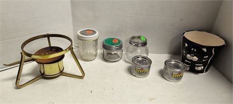 Sterno Canned Heat & Glass Jars & More