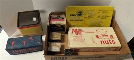 Box Of Screws & Nuts & More