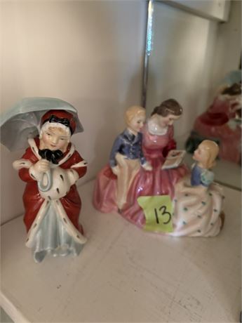 Collectible Figurines, Royal Doulton Miss Muffet & Bedtime Story