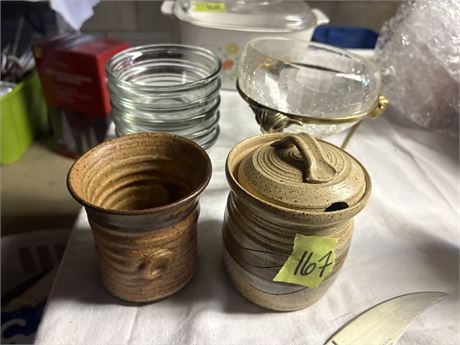 Pottery and Glass Containers