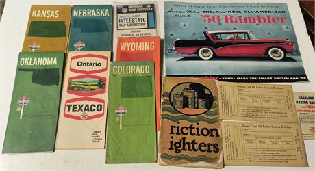 Vintage Road Maps & More