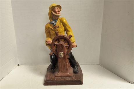 Ceramic Fisherman Statue