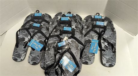 Lot Of Men's Flip Flops. Small 7/8 & Medium 9/10 & Large 11/12