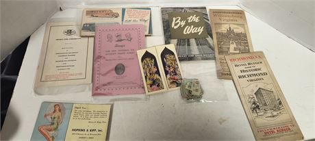 Flat Of Vintage Paperwork