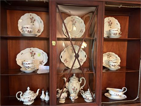 Rosenthal Pompadour China Set, "Moss Rose"