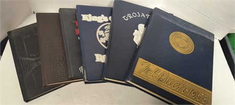 Flat Of Vintage Yearbooks
