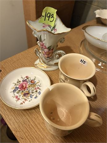 Vase, Dish, Mugs