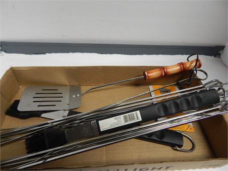 Flat Of BBQ Utensils