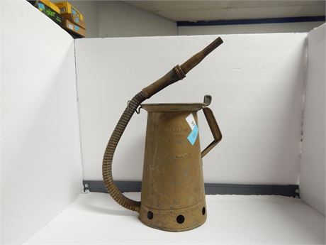 Vintage Huffman Huffy One Gallon Oil Dispenser Adjustable Spout