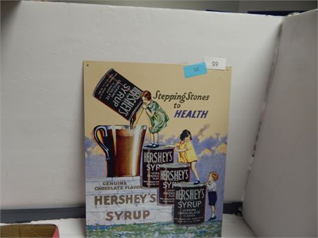 Hershey Syrup Metal Sign