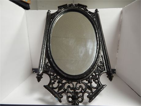 Ornate Black Framed Mirror