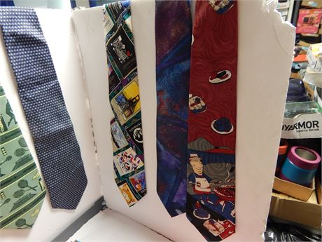 Flat Of Various Ties