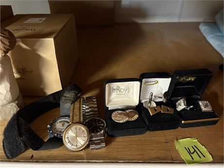 Watches, Cuff Links