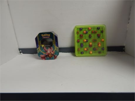 3D Squares Travel Puzzle & Pokemon Empty Card Tin & Minion Figures