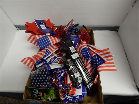 Lot Of 4TH Of July Decorations