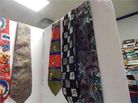 Flat Of Various Ties