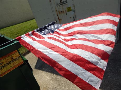 American Flag & Flag Pole