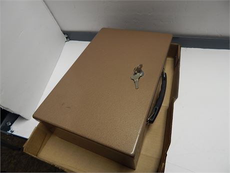 Metal Lock Box With Key