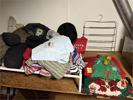 Clothing Lot, Country Gentleman Hat, Christmas Sweaters