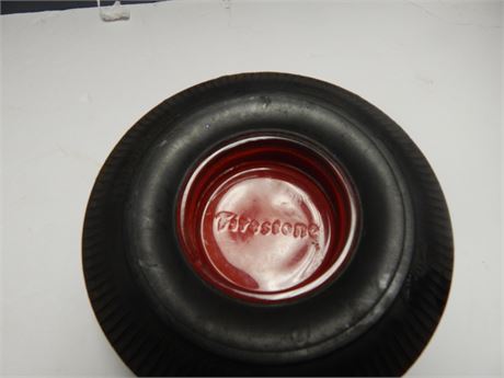 Vintage Firestone Tire Ashtray