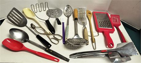 Flat Of Kitchen Cooking Untensils