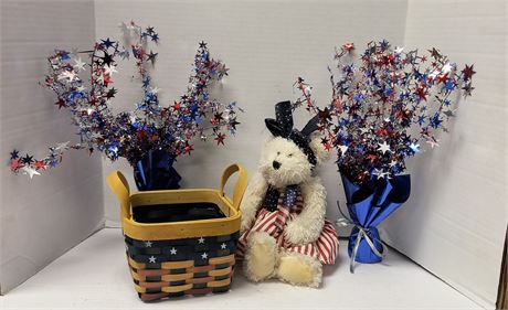 Lot Of 4th Of July Decorations