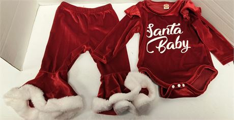 Small Baby Santa Outfit