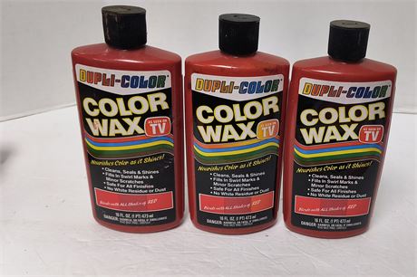 3 Bottles Of Dupli-Color Color Wax