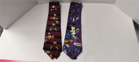 Walt Disney Mickey & Goofy Ties