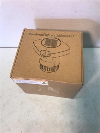Solar Powered Light with Disinfection Box for Pools