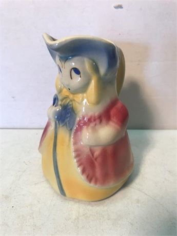Vintage Shawnee USA Girl Pitcher