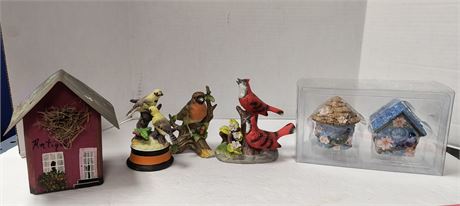 Various Bird Statues & More