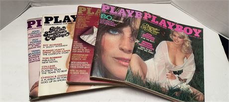 Lot Of Vintage Playboy Magazines