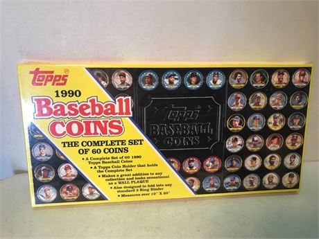 New Topps 1990 Baseball Coins