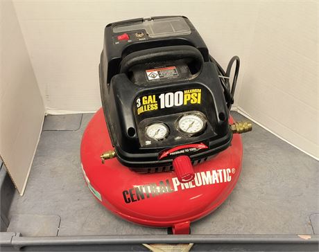 Central Pneumatic 3 Gallon 100 PSI Air Compressor